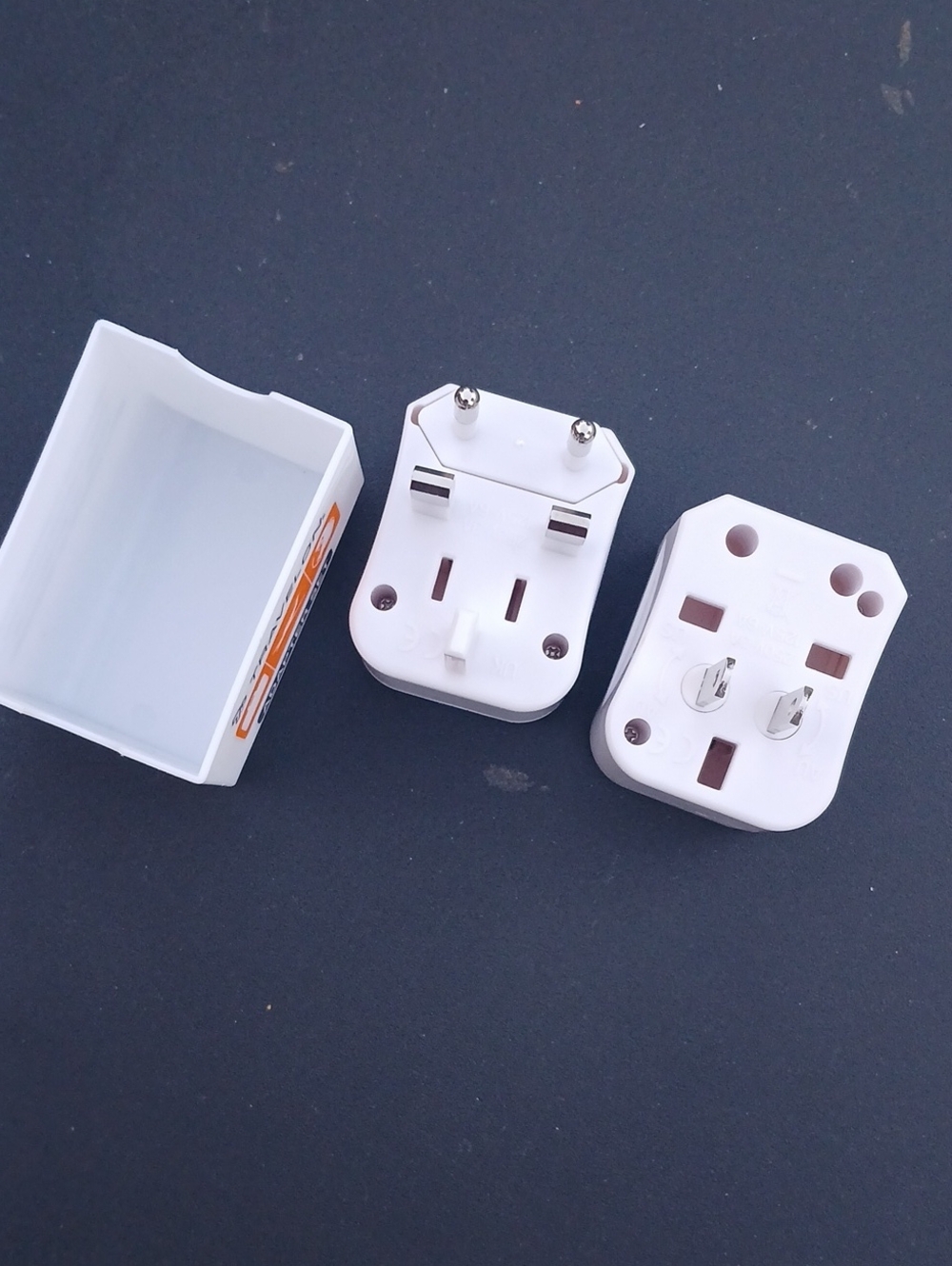 Travelon White and Orange International Adapter Set - Picture 3 of 4